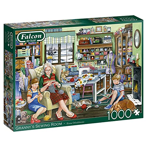 Jumbo 11273 Granny's Sewing Room Puzzle, Mehrfarbig von Jumbo