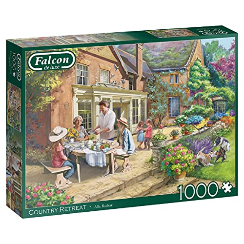 Jumbo 11296 Country House Retreat-1000 Teile Falcon de Luxe Hunde Puzzlespiel, Mehrfarben von Jumbo