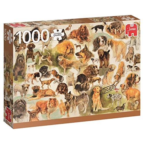 Jumbo 18596 Hunde Poster Puzzle 1000 Teile, Mehrfarbig von Jumbo
