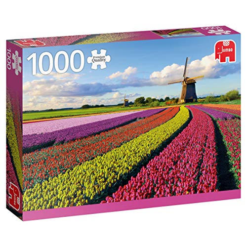 Jumbo 18833 - Premium Collection Feld der Tulpen - 1000 Teile Puzzle von Jumbo