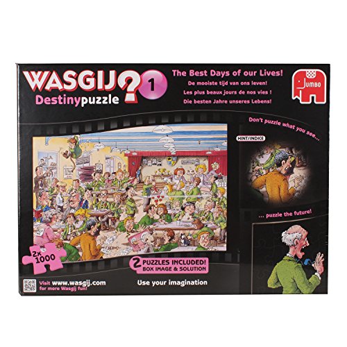 Jumbo 19102 - Wasgij Destiny 1 - Die besten Jahre unseres Lebens Puzzle, 2 x 1000 Teile von Jumbo