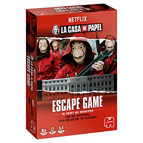 Jumbo 19799 Casa de Papel: Escape Game Netflix Brettspiel 1-8 Spieler ab 14 Jahren Niederländisch Gesellschaftsspiel von Jumbo