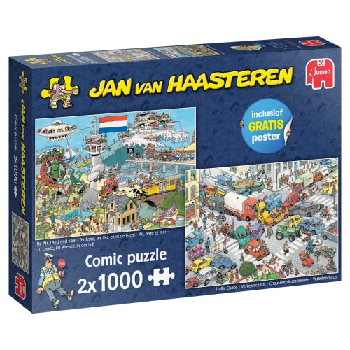 Jan Van Haasteren, Verkehr Chaos & Luft Land Und Meer, Puzzle 1000 Teile Erwachsene X 2 von Jan van Haasteren