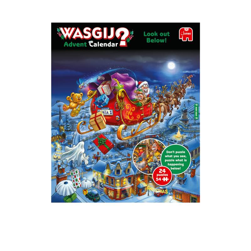 Jumbo 24 Puzzles aus 54 Teiles - WASGIJ Adventskalender Weihnachten 54 Teile Puzzle Jumbo-00707 von Jumbo