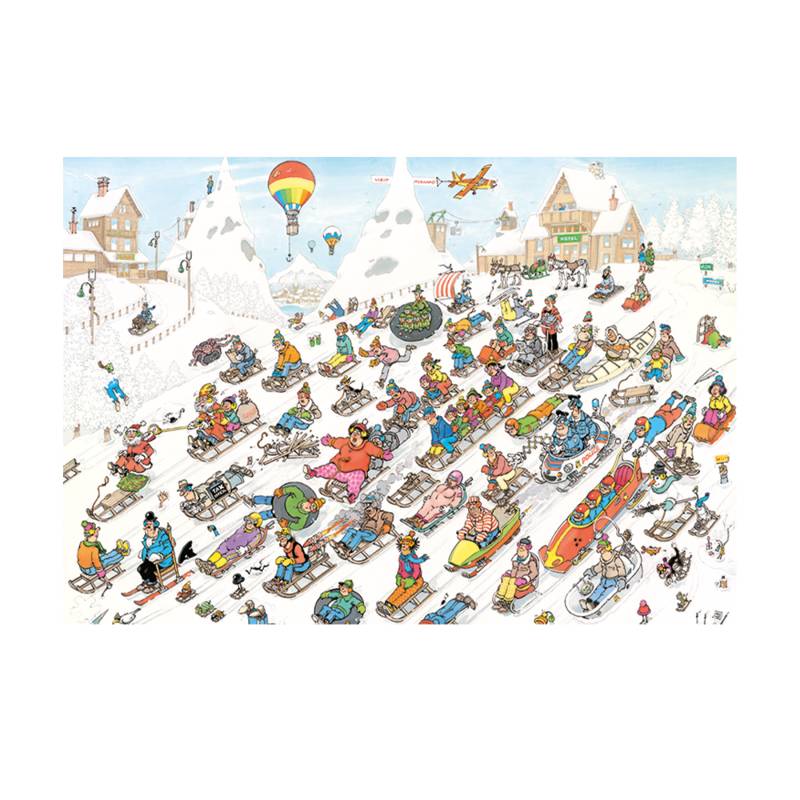 Jumbo It's all going downhill 2000 Teile Puzzle Jumbo-00026 von Jumbo