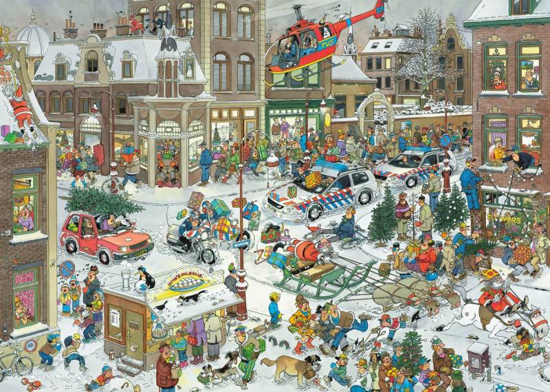 Jumbo Jan van Haasteren: Weihnachten 1000 Teile Puzzle Jumbo-13007 von Jumbo