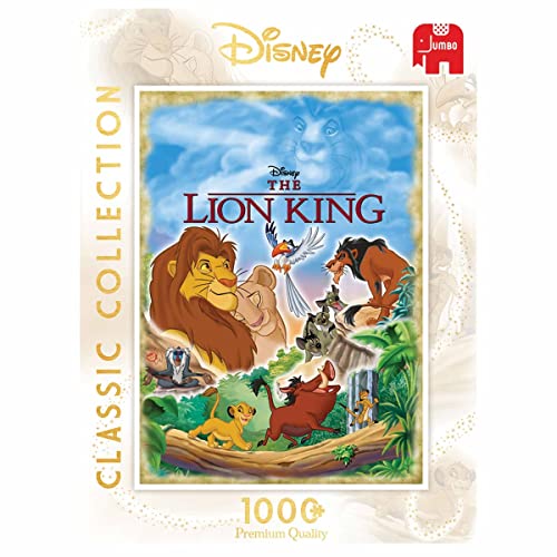 Jumbo Puzzles 18823 The Lion King Disney Classic Collection – Der König der Löwen, 1000 Teile, Multi von Jumbo