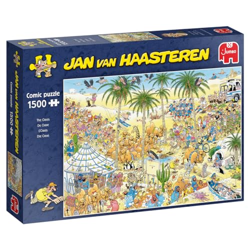 Jumbo Puzzles 19059 The Oasis 1500 Pieces Jigsaw Puzzle, Multi kleuren von Jumbo