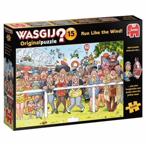 Jumbo Spiele 1119800087 Wasgij Original 15 Schnell wie der Wind! 1000 Teile Puzzle von Jumbo