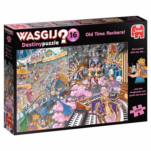 Jumbo Spiele 1119800092 Wasgij Destiny 16 Alte Rocker! 1000 Teile Puzzle von Jumbo