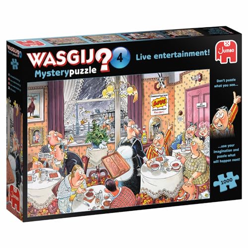 Jumbo Spiele 1119800093 Wasgij Mystery 4 Live Unterhaltung! 1000 Teile Puzzle von Jumbo