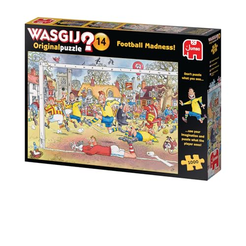 Jumbo Spiele 1119801817 Wasgij Original 14 Football Madness! 1000 Teile Puzzle von Jumbo