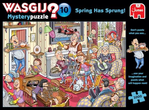 Jumbo Spiele 1119801825 Wasgij Mystery 10 Spring Has Spung! 1000 Teile Puzzle von Jumbo