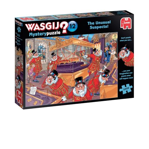 Jumbo Spiele 1119801826 Wasgij Mystery 12 The Unusual Suspects 1000 Teile Puzzle von Jumbo