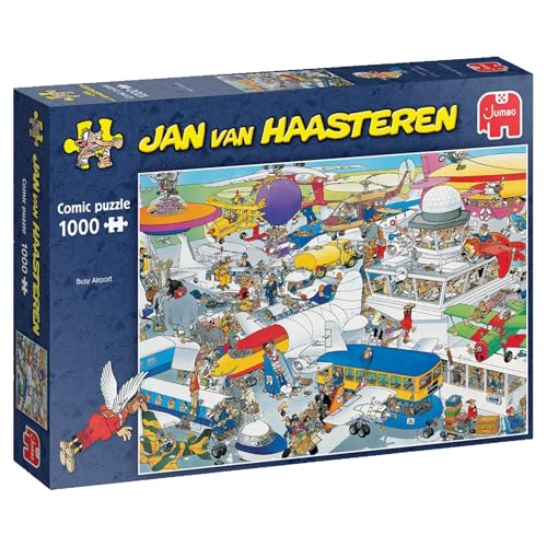 Jumbo Spiele 1119801831 Jan Van Haasteren Busy Airport 1000 Teile Puzzle von Jumbo