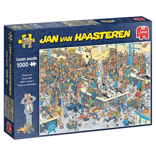 Jumbo Spiele 1119801833 Jan Van Haasteren Massen an den Kassen 1000 Teile Puzzle von Jumbo