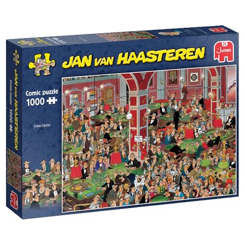 Jumbo Spiele 1119801834 Jan Van Haasteren Crazy Casino 1000 Teile Puzzle von Jumbo