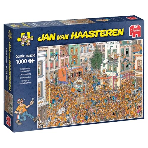 Jumbo Spiele 1119801838 Jan Van Haasteren Celebrate The Inauguration 1000 Teile Puzzle von Jumbo