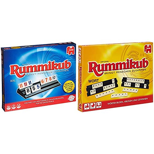 Jumbo Spiele 3819 - Original Rummikub XXL - Gesellschaftsspiel - Ab 7 Jahren & 03469 Wort Rummikub von Jumbo