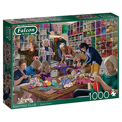 Jumbo Spiele Falcon Knitting Club 1000 Teile - Puzzle für Erwachsene von Jumbo