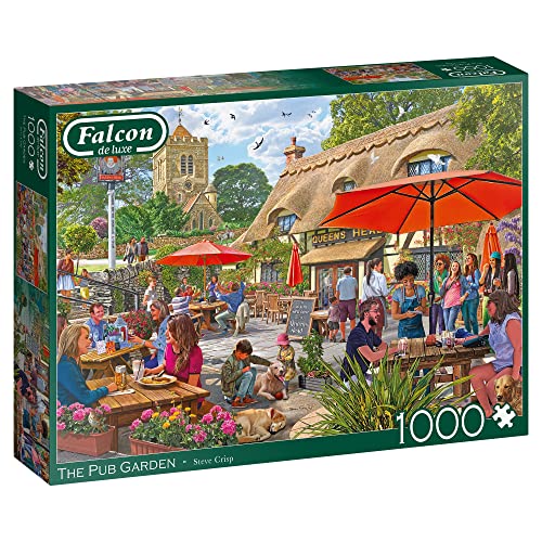 Jumbo Spiele Falcon The Pub Garden 1000 Teile - Puzzle für Erwachsene von Jumbo