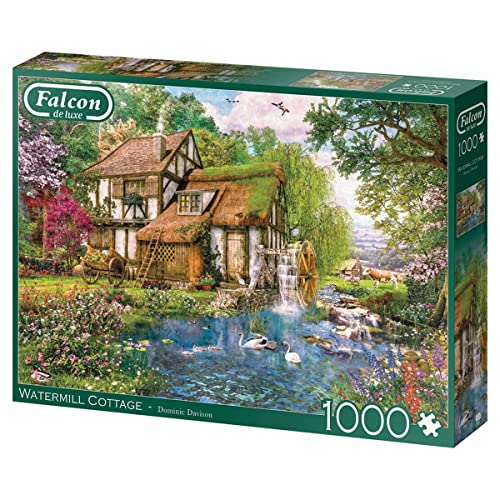 Jumbo Spiele Falcon Watermill Cottage 1000 Teile - Puzzle für Erwachsene von Jumbo