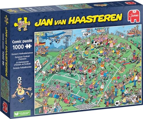 Jumbo Spiele GmbH JUM01815 Jan Van Haasteren: Fußball EM 2024 (1000 Teile), 68x49cm von Jumbo