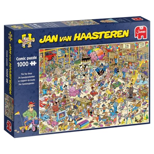 Jumbo Spiele Jan van Haasteren Puzzle 1000 Teile – Der Spielzeugladen – ab 12 Jahren – Comic Puzzle von Jumbo