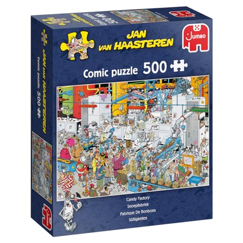 Jumbo Spiele Jan van Haasteren Süßigkeiten Fabrik - Puzzle 500 Teile - Puzzle ab 10 Jahren von Jumbo