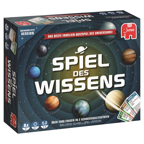 Jumbo Spiele Jumbo 19498 Spiel des Wissens - das klassische Wissensspiel für die ganze Familie - Gesellschaftsspiel für 44233 Spieler ab 8 Jahren, 500 x x 500 von Jumbo