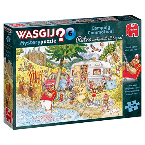 Jumbo Spiele Wagij Retro Mystery 6 Camping-Wahnsinn - Puzzle 1000 Teile von Jumbo