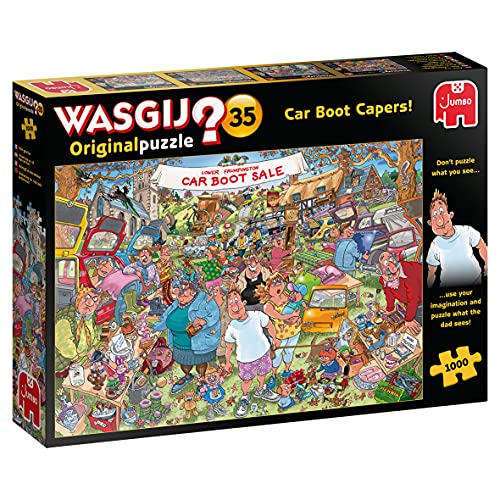 Jumbo Spiele Wasgij Original 35 Flohmarkt-Chaos - Puzzle 1000 Teile, Keine von Jumbo