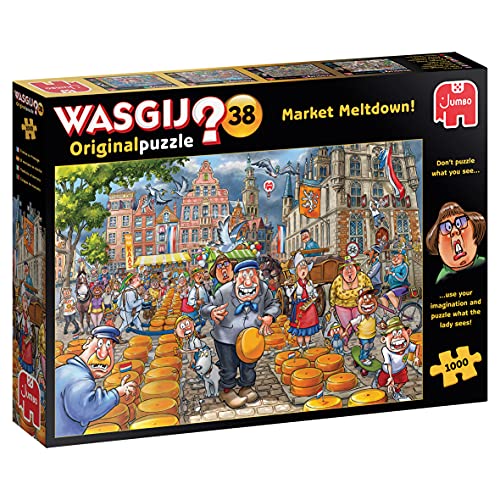 Wasgij 25010 Original 38-Market Meltdown-1000 Teile NEU Puzzlespiel, Mehrfarben von Jumbo