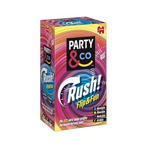 Party & Co. Rush – Lustiges Brettspiel für Erwachsene, Kartenspiel, ab 16 Jahren, 2–10 Spieler Party & Co. Rush – Lustiges Brettspiel für Erwachsene, Kartenspiel, ab 16 Jahren, 2–10 Spieler von Jumbo