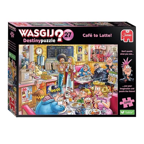 Wasgij Destiny 27 Puzzle - Der Café!, 1000 Stk. von Jumbo