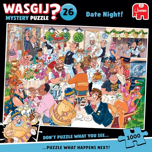 Wasgij Mystery 26 – Valentinstag – Datum Nacht – Puzzle für Erwachsene – Lustig – Karton 100% recycelt – 1000 Teile Jumbo Wasgij Mystery 26 – Valentinstag – Datum Nacht – Puzzle für Erwachsene – Lustig – Karton 100% recycelt – 1000 Teile Jumbo von Jumbo