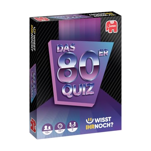 Wisst Ihr Noch? Das 80er Quiz – Nostalgisches Fragespiel mit 200 Fragen zu Musik, TV & Kult der Achtziger, 2 Spieler, geeignet ab 12 Jahren Wisst Ihr Noch? Das 80er Quiz – Nostalgisches Fragespiel mit 200 Fragen zu Musik, TV & Kult der Achtziger, 2 Spieler, geeignet ab 12 Jahren von Jumbo