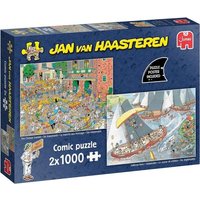 Jumbo 1110100646 - Jan van Haasteren, Der Käsemarkt & Die Segelregatta, Comic-Puzzle, 2 x 1000 Teile Jumbo 1110100646 - Jan van Haasteren, Der Käsemarkt & Die Segelregatta, Comic-Puzzle, 2 x 1000 Teile von Jumbodiset Group
