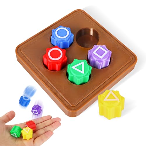 Gonggi Korean Game, Traditionelles Koreanisches Spiel, Handspiel Mit Bunt Steinchen Minispiel Für Kinder Und Erwachsene, Ideal Für Unterhaltsame Stunden Und Koordinationstraining (Mit Sockel) von JunMallko