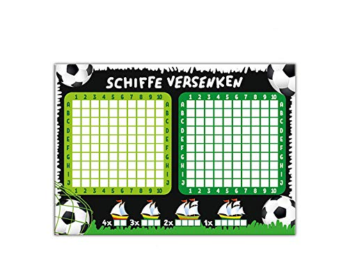 20 x Schiffe versenken Fussball Fußball Kinderspiele Mitgebsel Gastgeschenk beim Geburtstag Kindergeburtstag Jungen 20 x Schiffe versenken Fussball Fußball Kinderspiele Mitgebsel Gastgeschenk beim Geburtstag Kindergeburtstag Jungen von Junaversum