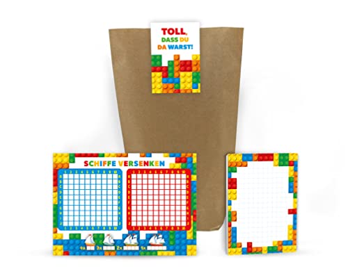6 Schiffe versenken + 6 Notizblöcke + 6 Geschenktüten + 6 Aufkleber Bausteine Bauklötze Mitgebsel Kindergeburtstag Junge Gastgeschenke für Jungsgeburtstag 6 Schiffe versenken + 6 Notizblöcke + 6 Geschenktüten + 6 Aufkleber Bausteine Bauklötze Mitgebsel Kindergeburtstag Junge Gastgeschenke für Jungsgeburtstag von Junaversum