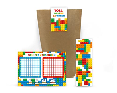 8 Schiffe versenken + 8 Lesezeichen + 8 Geschenktüten + 8 Aufkleber Bausteine Bauklötze Mitgebsel Kindergeburtstag Junge Gastgeschenke für Jungsgeburtstag 8 Schiffe versenken + 8 Lesezeichen + 8 Geschenktüten + 8 Aufkleber Bausteine Bauklötze Mitgebsel Kindergeburtstag Junge Gastgeschenke für Jungsgeburtstag von Junaversum