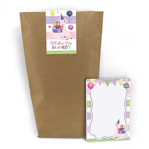 Junaversum 8 Notizblöcke + 8 Geschenktüten + 8 Aufkleber Lama Mitgebsel Gastgeschenk beim Geburtstag Kindergeburtstag Hochzeit Taufe Junaversum 8 Notizblöcke + 8 Geschenktüten + 8 Aufkleber Lama Mitgebsel Gastgeschenk beim Geburtstag Kindergeburtstag Hochzeit Taufe von Junaversum