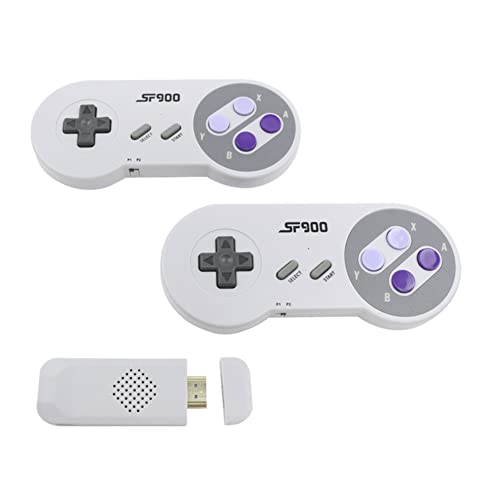 Junerain Retro Spielekonsole Handheld Spielkonsole 4GB Videospielkonsole eingebaute 1500 kostenlose Spiele for mehrere Simulatoren,SF900 Spielkonsole 4700 Spielkonsole Wireless for Genesis von Junerain