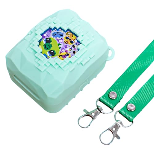 Junerain Silikonhülle for Bitzees Magicals Interaktives Spielzeug, Vollschutz Hülle mit Lanyard for Bitzees Magicals Digitale Haustierhülle, Sturzsicher und Waschbar von Junerain