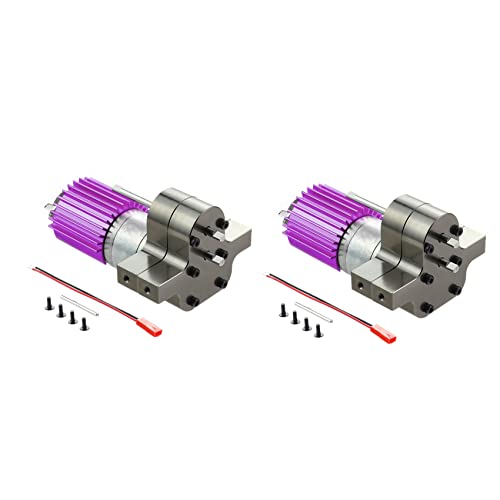 Junguluy 2X Metall 370 Motor Getriebe Getriebe Box für C14 C24 B24 B36 MN D90 D99 MN99S RC Auto Upgrade Teile, von Junguluy