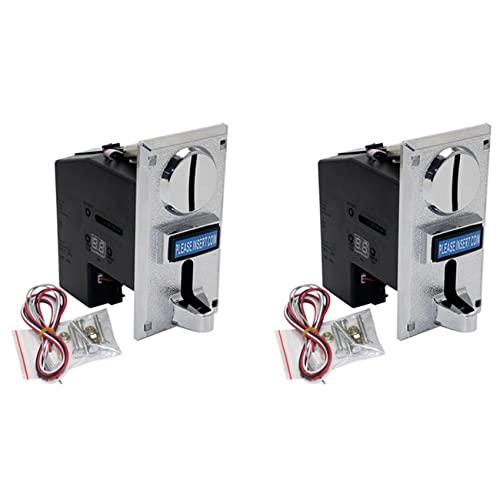 Junguluy 2X Programmierbarer Multi Münzprüfer Aus Kunststoff Elektronischer Münzprüfer Selektor Mechanismus Seitlicher Münzprüfer von Junguluy