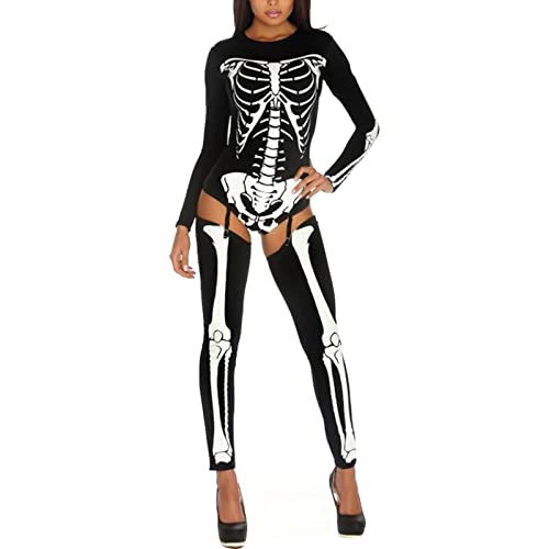 Junhasgood Chiaki Nanami Cosplay Kostüm Weibliches High School Outfit Einheitliches Kleid Strümpfe, Bodysuit mit Aufdruck (Black, One Size) von Junhasgood