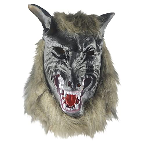 Junhasgood Für Halloween Wolfs-Gesichtsmaske für Halloween-Party-Kostüm-Mund-Gesichtsmaske-Gesichtsmaske Nelken (A, One Size) von Junhasgood