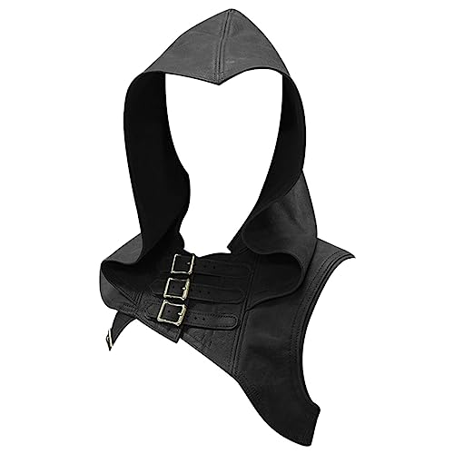 Junhasgood Kairi-Cosplay-Kostüm mit Knöpfen Kopfbedeckung einfarbigem für Bühnenauftritte Kostüme“ (Black, L) von Junhasgood